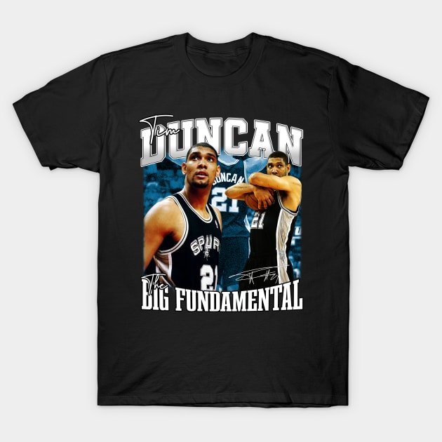 Tim Duncan The Big Fundamental Basketball Signature Vintage Retro
